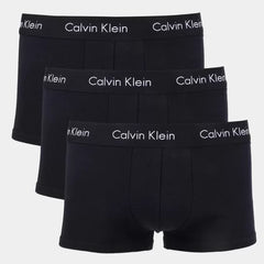 Promocional Kit Cueca Boxer Calvin Klein Trunk 3 Peças - Preto