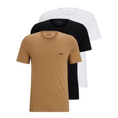 Promocional Kit 03 Camisetas HUGO BOSS Regular FIT em algodão stretch com logo